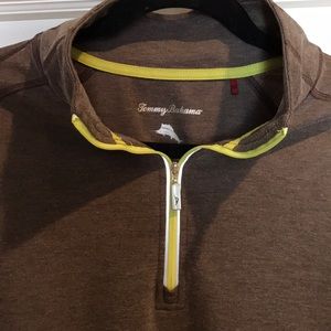 🌴 Tommy Bahama 1/4 Zip Top palm tree 🌴